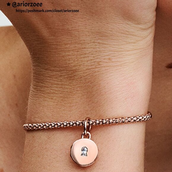 Pandora Openable & Engravable Love Locket Dangle Charm - Picture 2 of 2